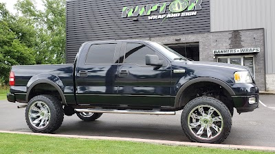 Raptor Wrap and Sign