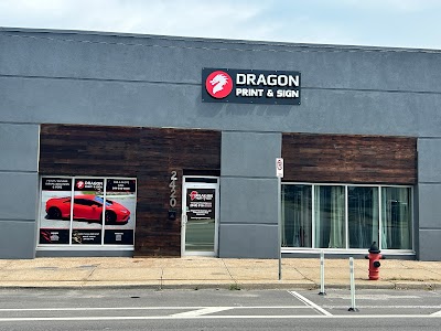 Dragon Print and Sign