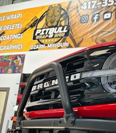 Pitbull Wrap and Sign