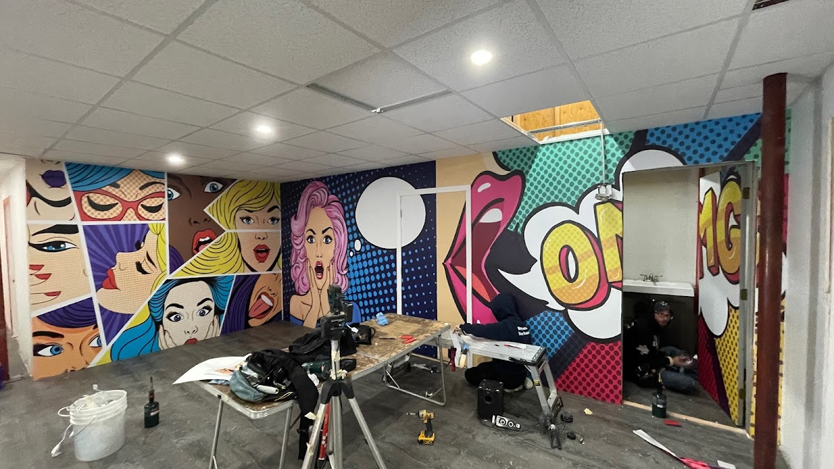 Precision Graphics & Signs workshop