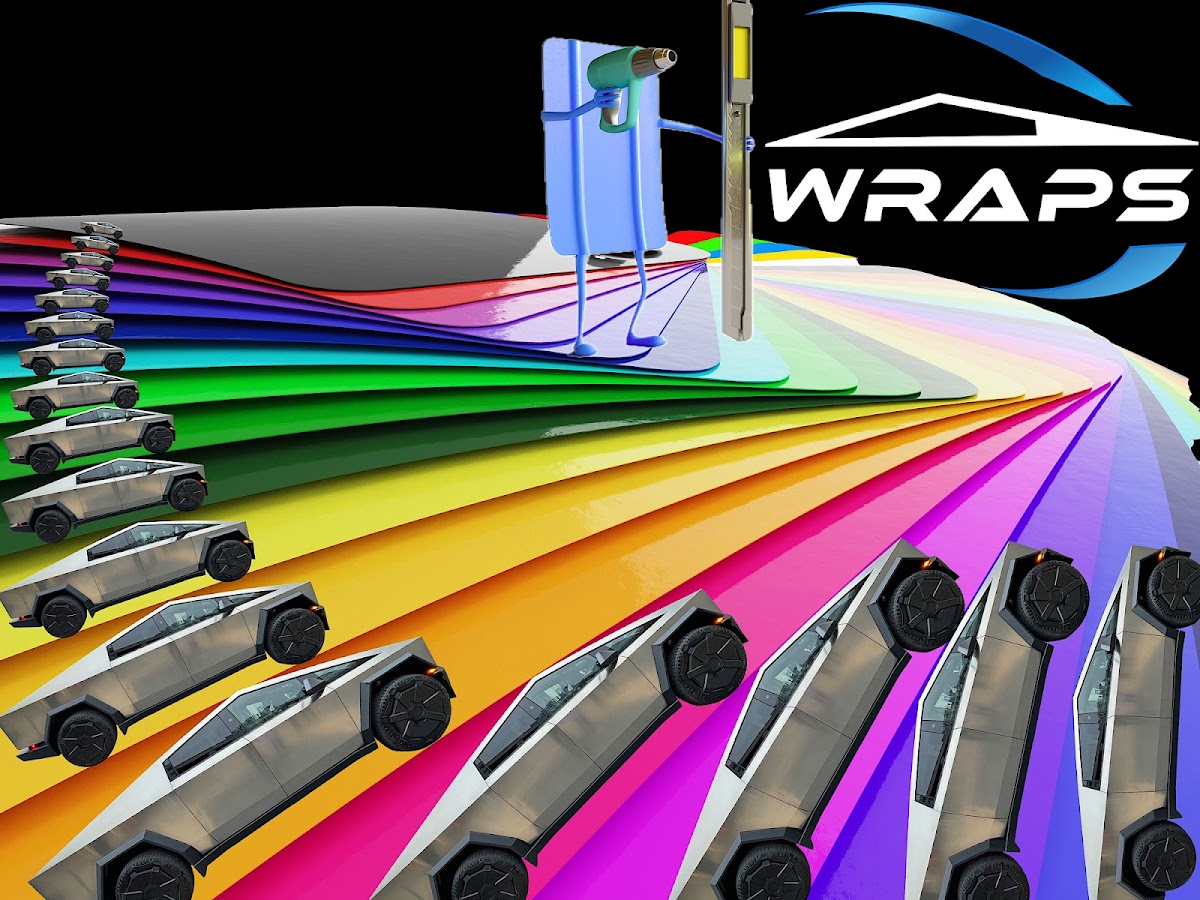 Cybertruck Wraps workshop