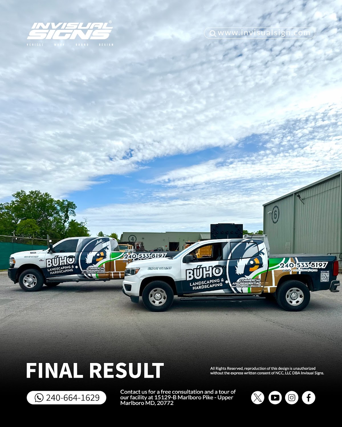 Vehicle Wraps Maryland - Invisual Signs workshop