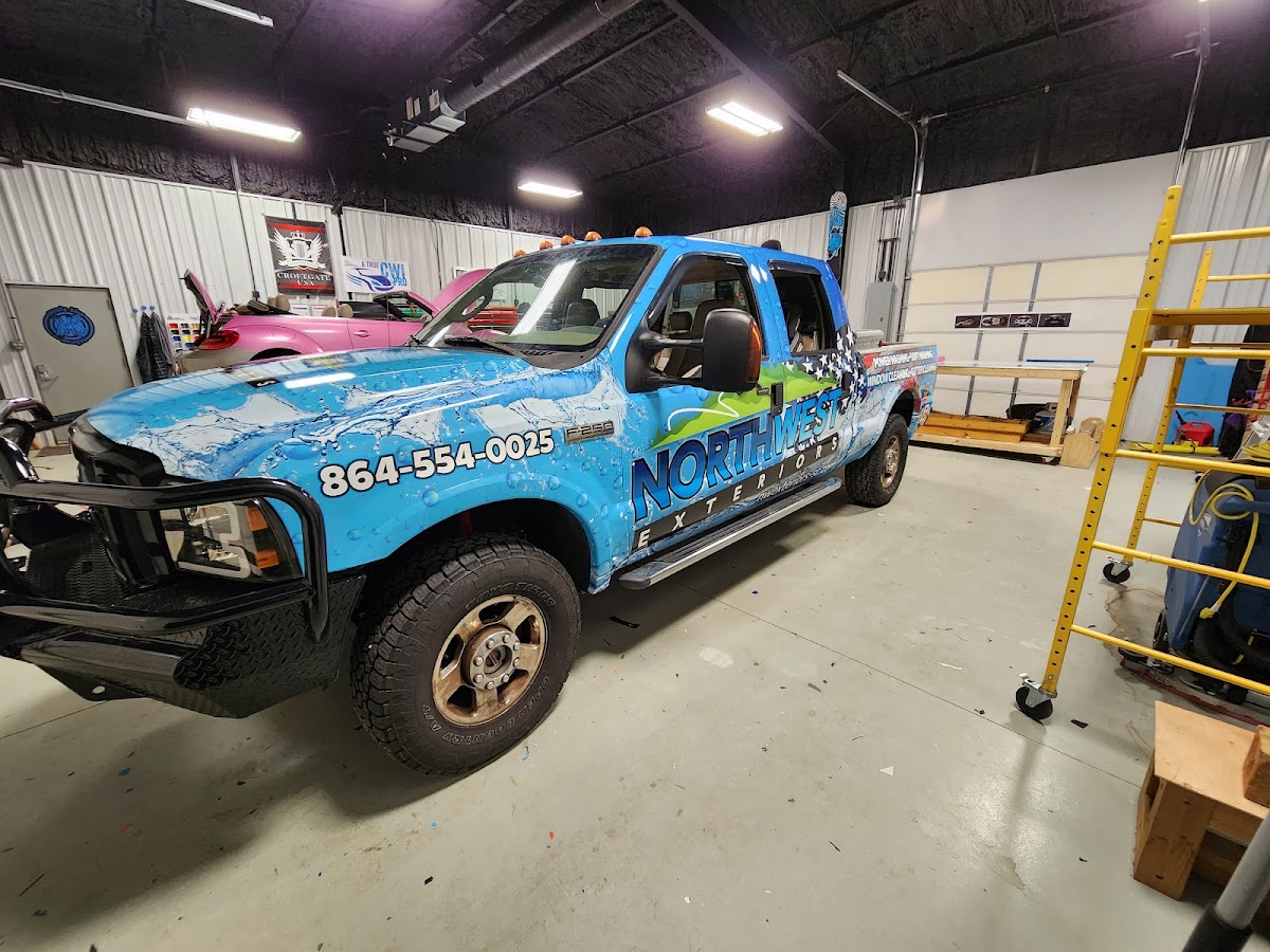 #moodybluedesigns Car_truck_trailer_boat_wrap_wraps_greenville workshop