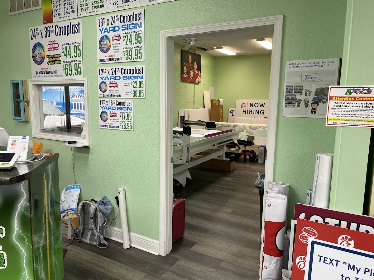 Work by Gator Graphics Signs Banners T-shirts Vehicle Wraps