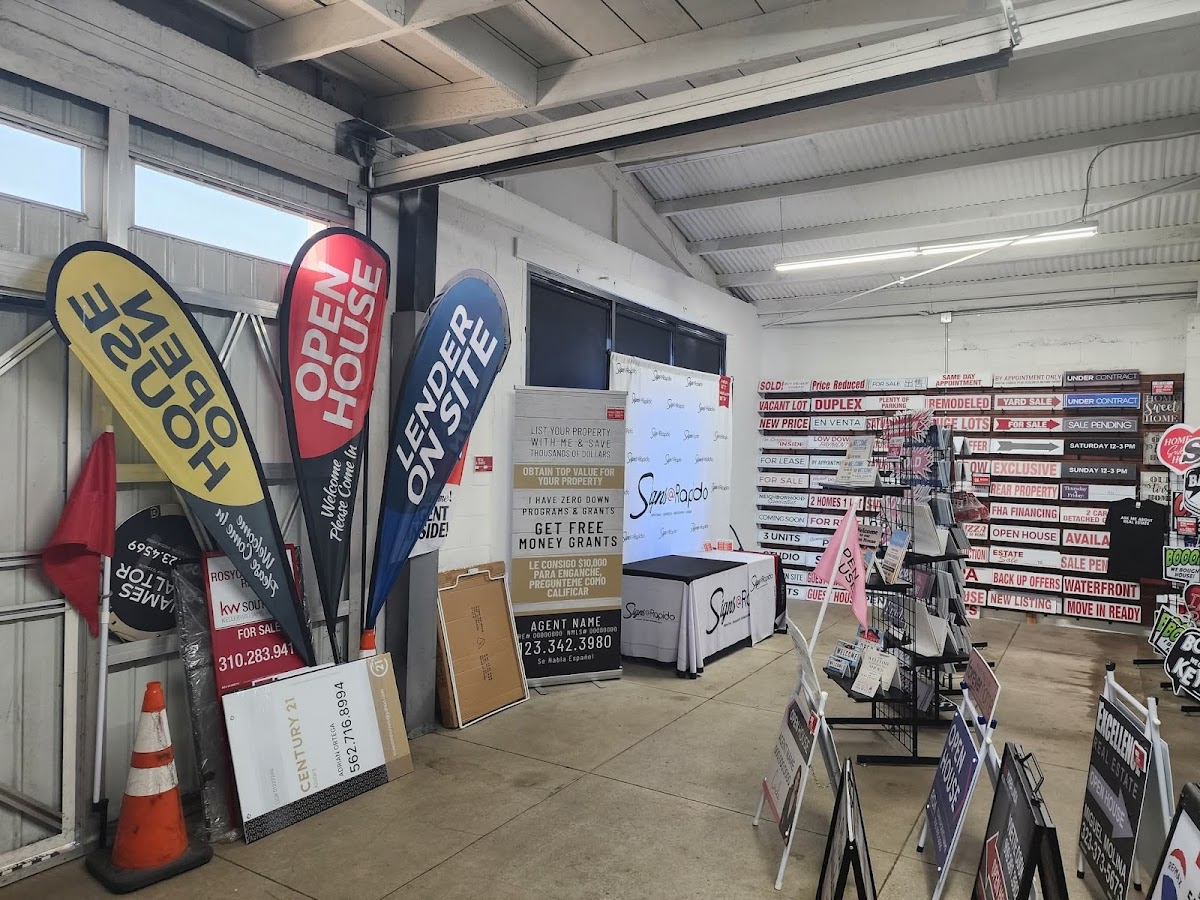 Signs at Rapido workshop