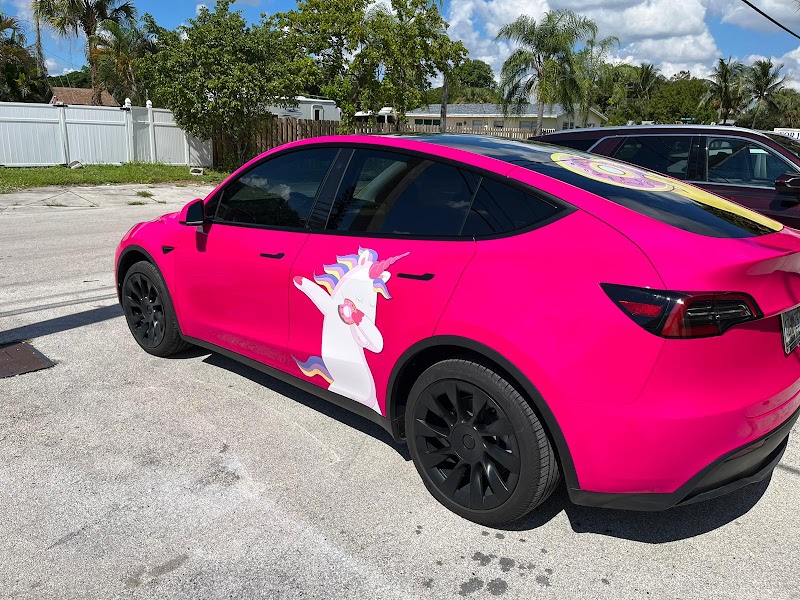 Vehicle wrap by Exotic Wraps Boca